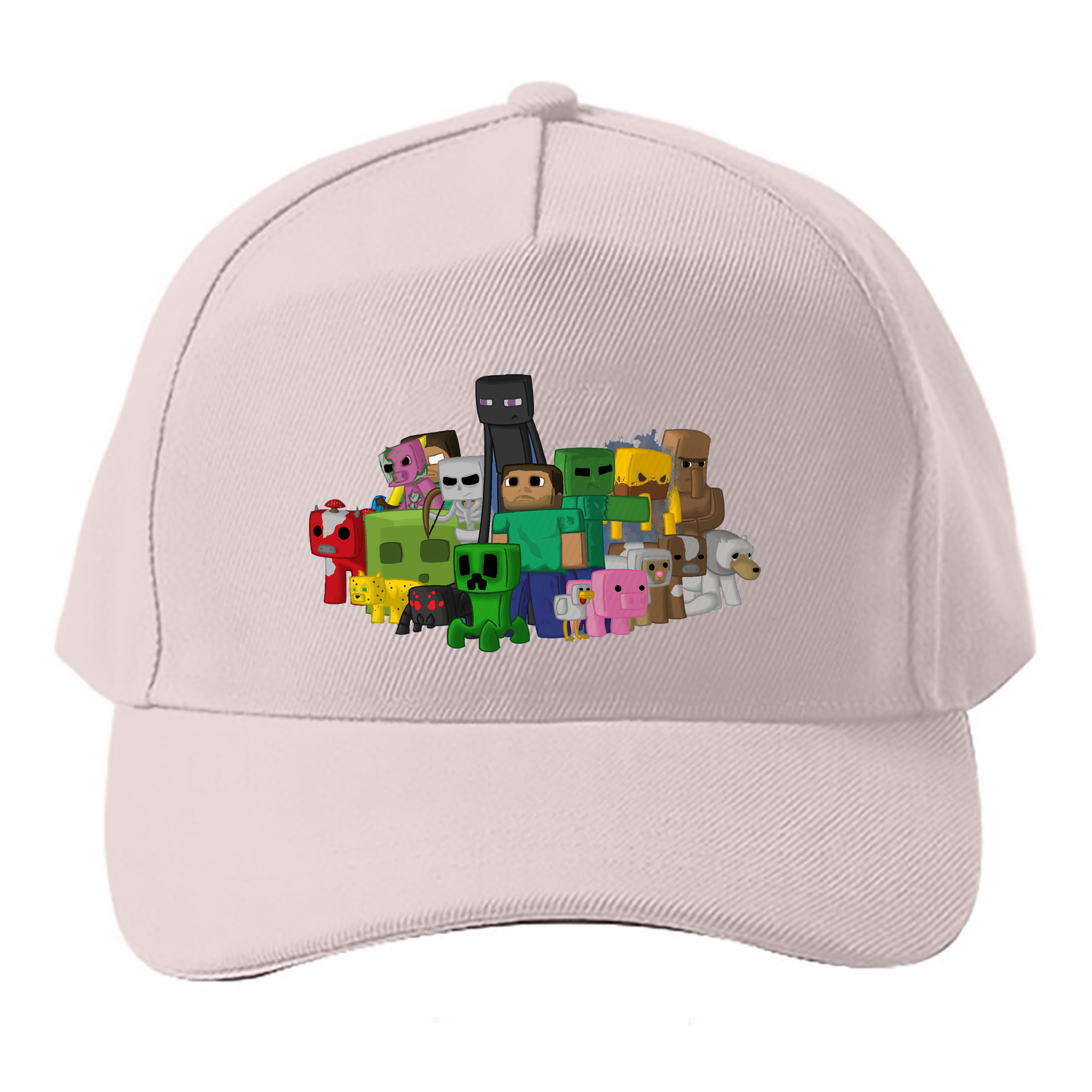 （画像用） マインクラフト ブロックの世界 Minecraft MC Block world ベースボールキャップ 綿100％ 男女兼用 帽子 スポーツ